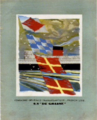 Plaquette après guerre 1949 paquebot